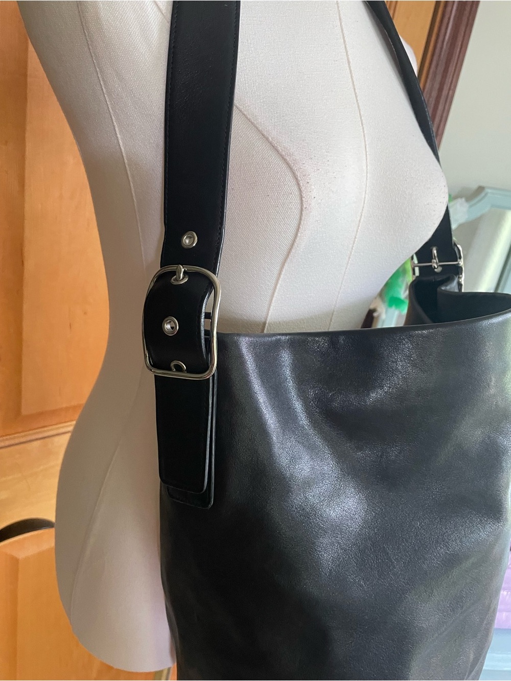 COACH VINTAGE LEGACY 9151 Bucket Tote Black Bag Buttery Soft XL size - Picture 3 of 15